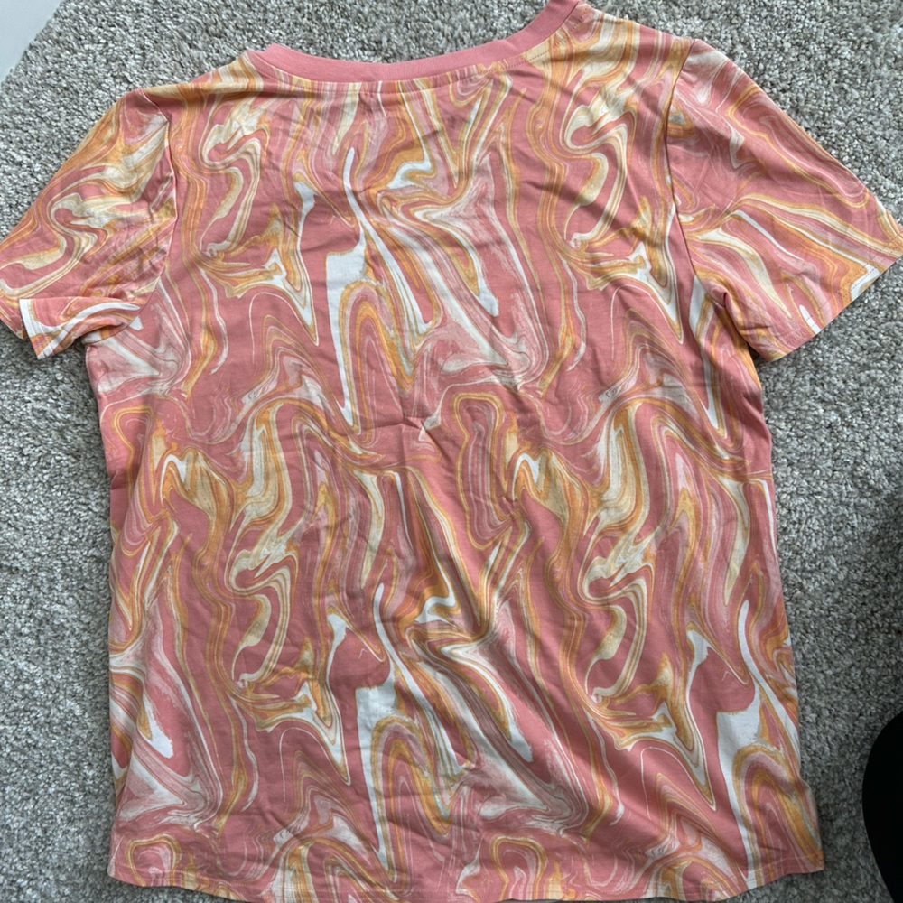 Women’s Christopher & Banks Relaxed Colorful V-Neck Tee - Picture 3 of 3